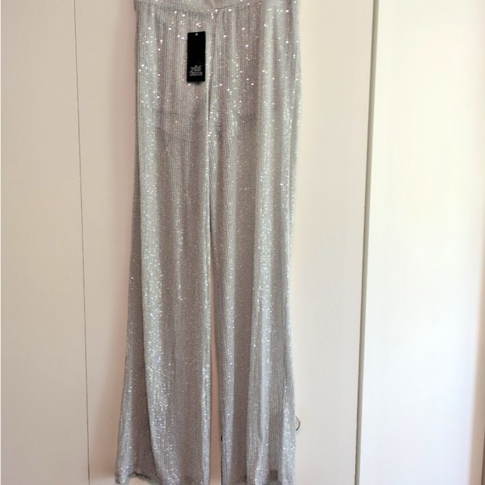Wild Fable Glittering Silver Pants